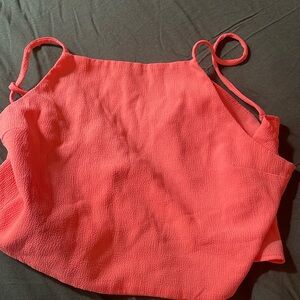 Crop top, backless , tie in the back to adjust